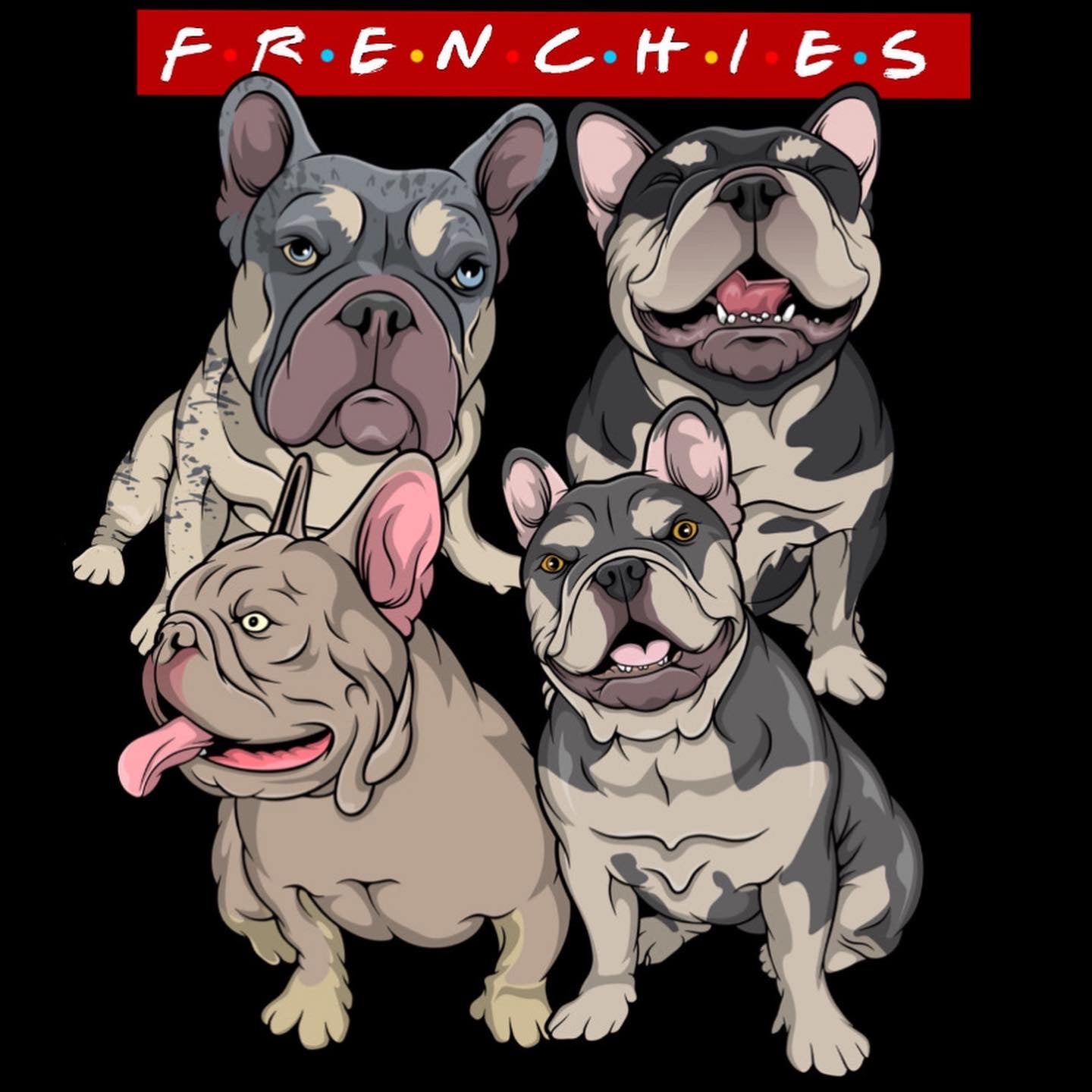 Friends Frenchie Sticker - 10x Entries